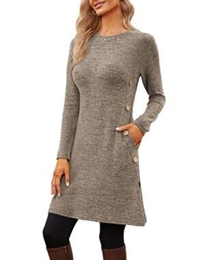 Jar Of Love Gray Long Sleeve Dress Size 2XL NWT